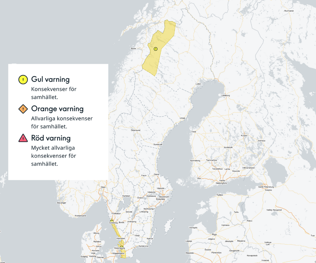 SMHI - Varningar och meddelanden