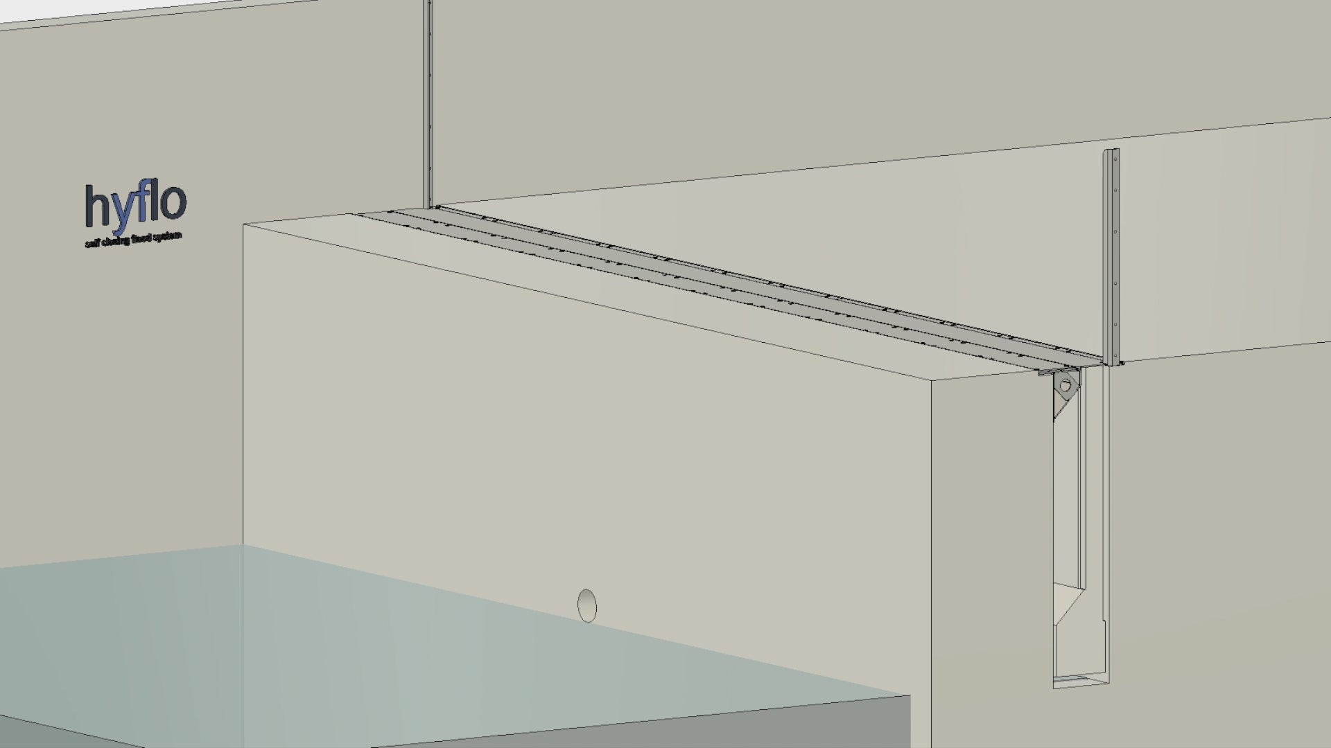 passiv betongkassetten SCFB betongkassett för översvämningsbarriär gjutas på plats betongkassett valfri längd flytande väggar översvämningsbarriär byggs på plats ingen tung transport anpassade ritningar betongkassett vägledande stolpar riktning av barriär SCFB-barriärer kompatibel betongkassett Hyflo lösning platsgjuten betongkassett modulär översvämningsbarriär betongfundament för vattenbarriär skräddarsydd betongkassett översvämningsskydd betonglösning för barriärer anpassningsbar betongkassett för SCFB-s