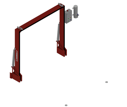 Automatiska släckvattenbarriärer Thomas Sys Tech FM Approved TÜV certifierad släckvattenbarriär brandsäker barriär kemikaliebeständig tätning PTFE PPA pulverlackerad RAL 3000 flammande röd korrosionsskydd elektropneumatisk styrning tryckluftslagring helautomatisk aktivering brandlarm potentialfri brytarkontakt optisk indikering grön röd akustisk varning nöddrift nödtillbrygga sänkta försäkringspremier FM Global VdS certifierad industriell barriär farligt gods lager logistikcenter lastkaj produktionsanläggni