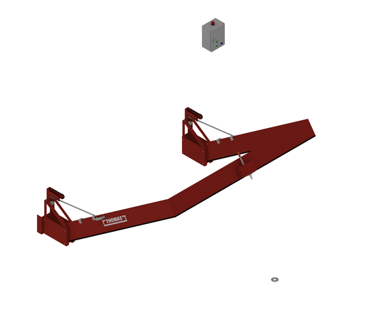 Släckvattenbarriär Loading Dock Vertically Pivoting Automatic Barrier, Manual Reset